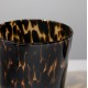 Vazelė-žvakidė 27-1061B "leopardas" gintarinė-juoda
